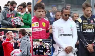 Lewis Hamilton Pimpin Doa atas Tewasnya Pembalap Anthoine Hubert