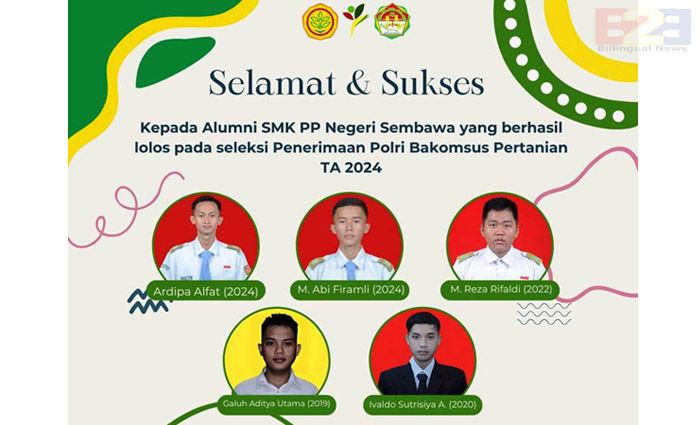 Ketahanan Pangan, Alumni SMK-PP Negeri Kementan Lolos Seleksi Polri & TNI AD