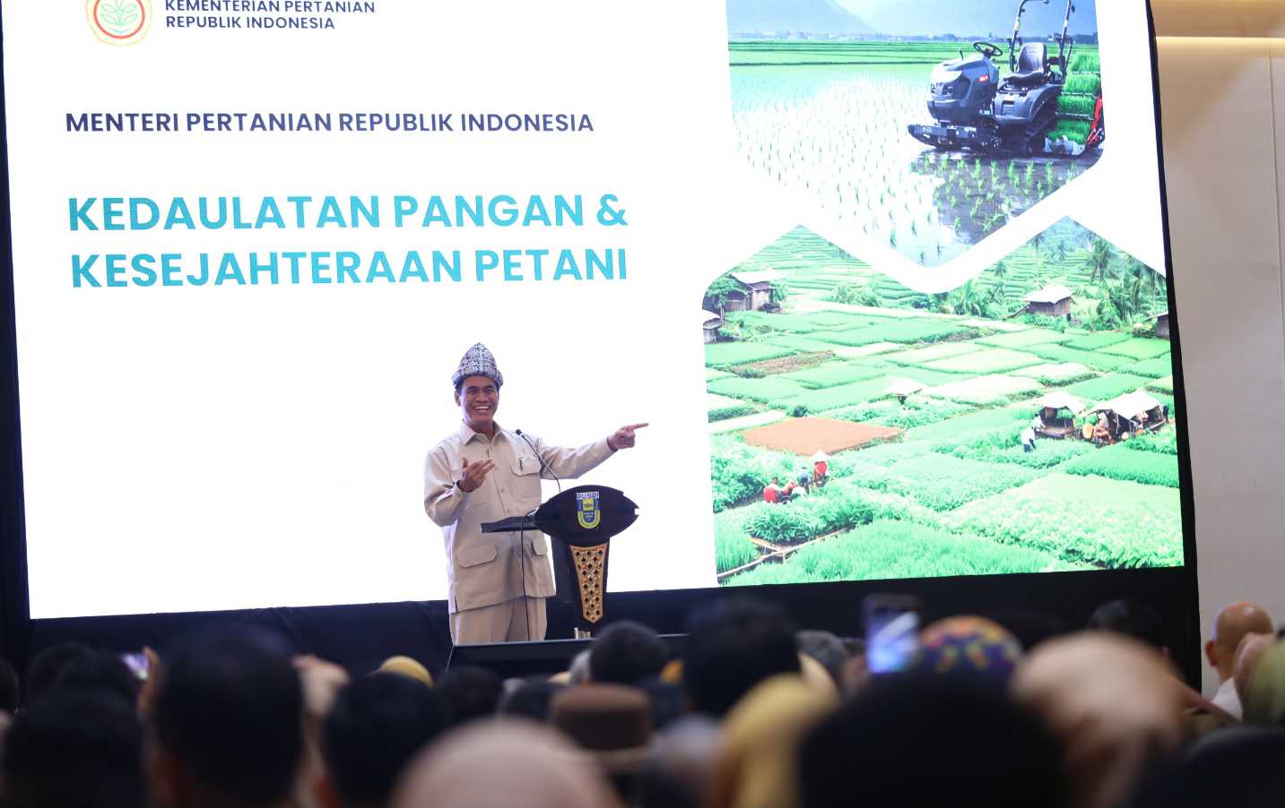 Mentan Amran Bidik Sumsel, Masuk 3 Besar Produsen Beras Nasional